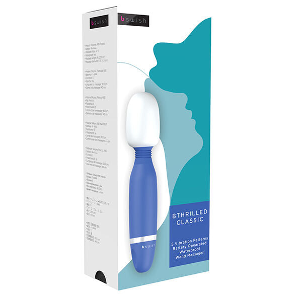 B SWISH - BTHRILLED CLASSIC WAND VIBRATEUR DENIM - Sensualia