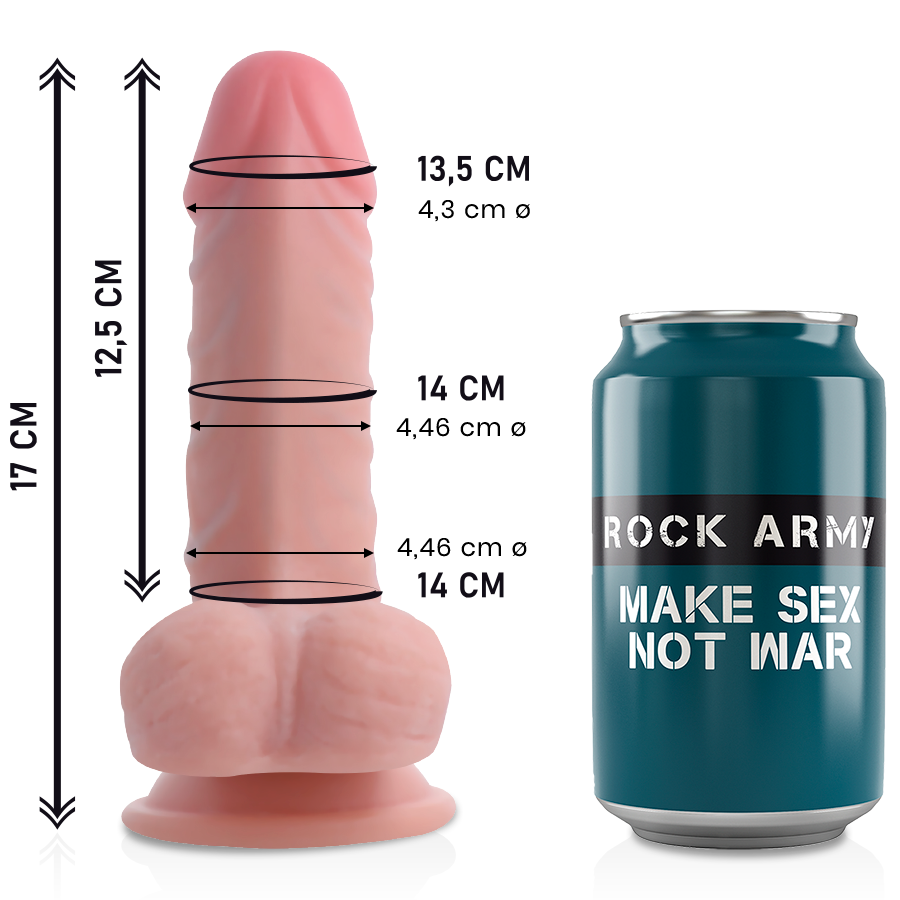 ROCKARMY - PANZER DOUBLE DENSITÉ 17 CM -O- 4.46 CM - Sensualia
