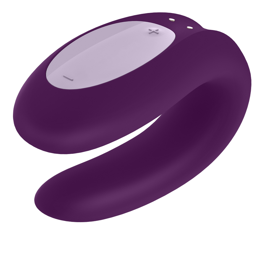 SATISFYER - DOUBLE JOY CON APP MORADO - Sensualia