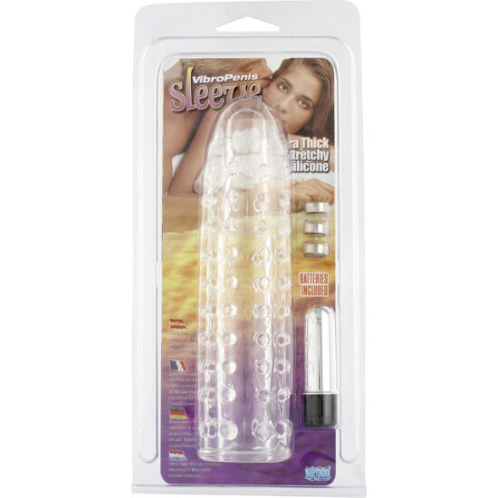 SEVEN CREATIONS - COUVRE-PÉNIS AVEC VIBRATION TRANSPARENTE SEVEN CREATIONS