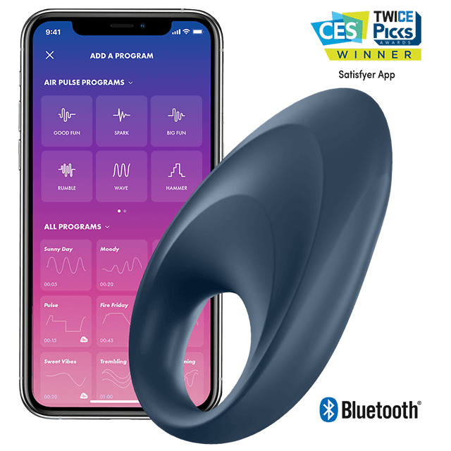 SATISFYER - APPLICATION DE VIBRATEUR UN ANNEAU MIGHTY SATISFYER CONNECT