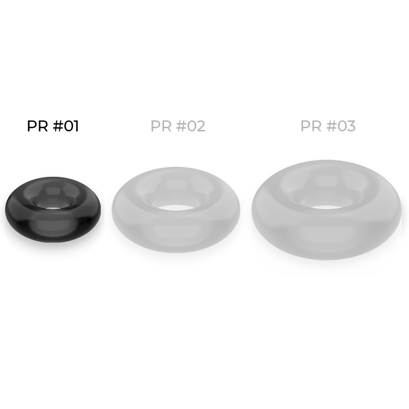 POWERING - ANNEAU PÉNIS SUPER FLEXIBLE ET RÉSISTANT 3,5CM NOIR - Sensualia
