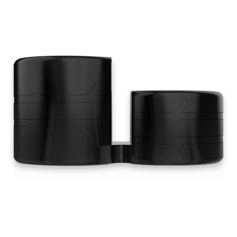 POWERING - ANNEAU PÉNIS DOUBLE SUPER FLEXIBLE ET RÉSISTANT PR09 NOIR - Sensualia