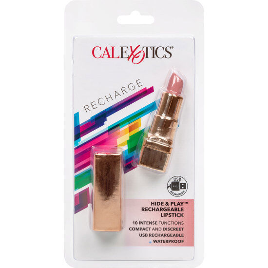 CALEXOTICS - BALA ROUGE LÈVRES RECHARGEABLE HIDE & PLAY ROSE DOUX - Sensualia