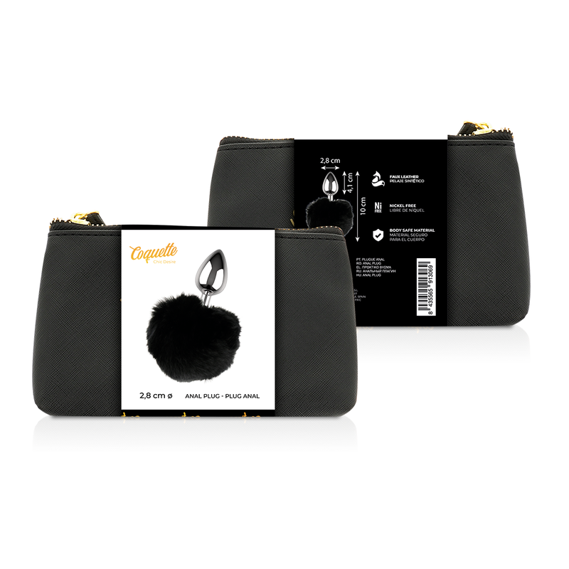 COQUETTE CHIC DESIRE - PLUG ANAL METAL TAILLE L 2.8 X 4.1 CM - Sensualia