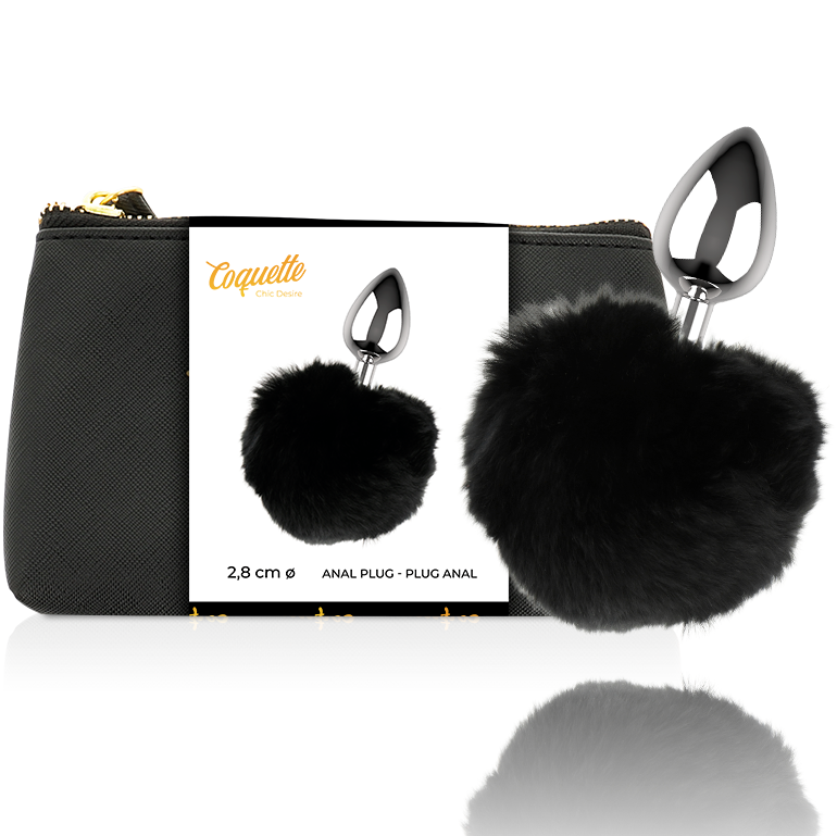 COQUETTE CHIC DESIRE - PLUG ANAL METAL TAILLE L 2.8 X 4.1 CM - Sensualia