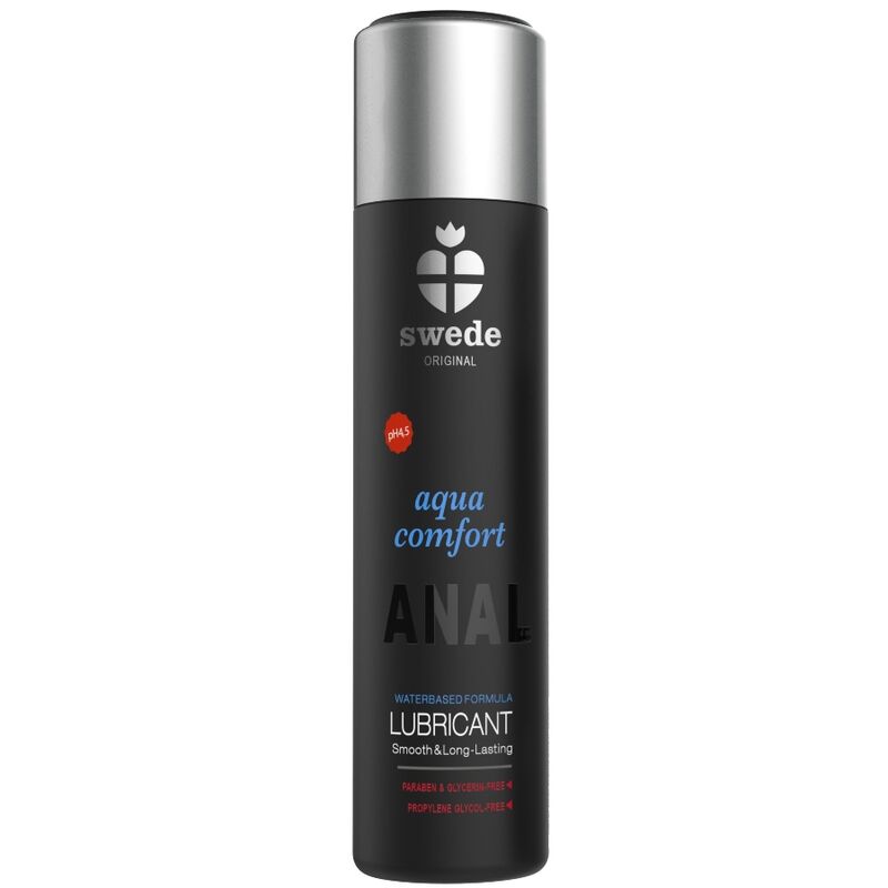SWEDE - AQUA COMFORT ANAL LUBRIFIANT A BASE D''EAU 120 ML - Sensualia