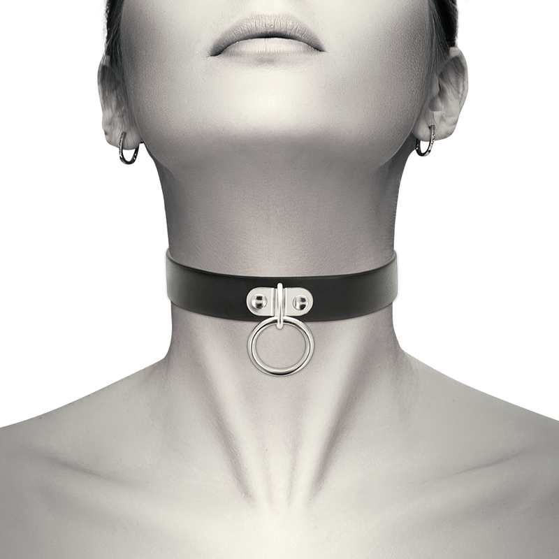 COQUETTE CHIC DESIRE - COLLIER EN CUIR VEGAN FEMME ACCESSOIRE FÉTICHE - Sensualia