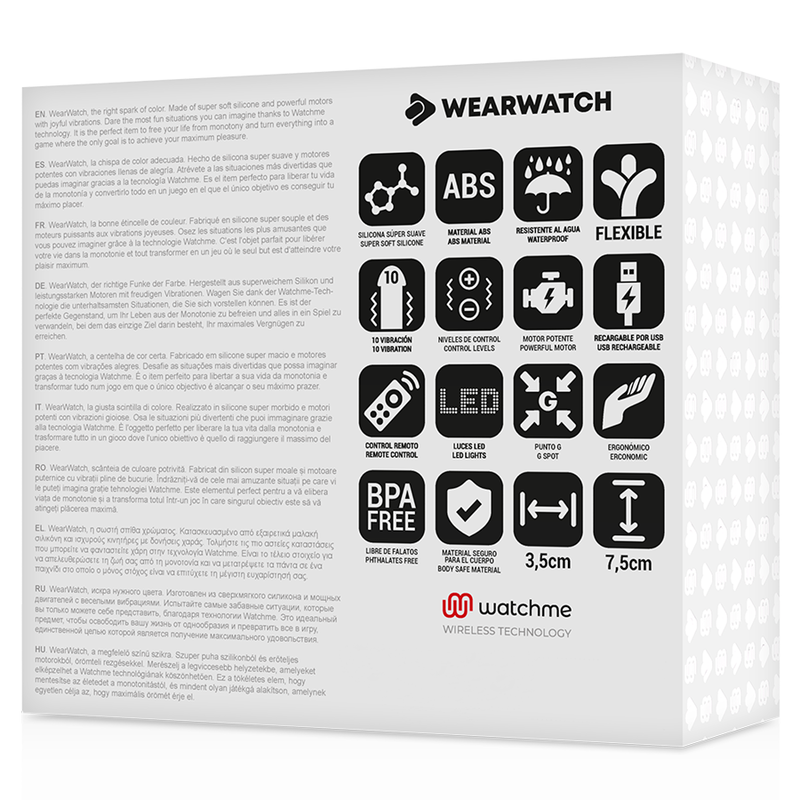 WEARWATCH - TÉLÉCOMMANDE WATCHME TECHNOLOGIE UF FUCHSIA / JET WEARWATCH