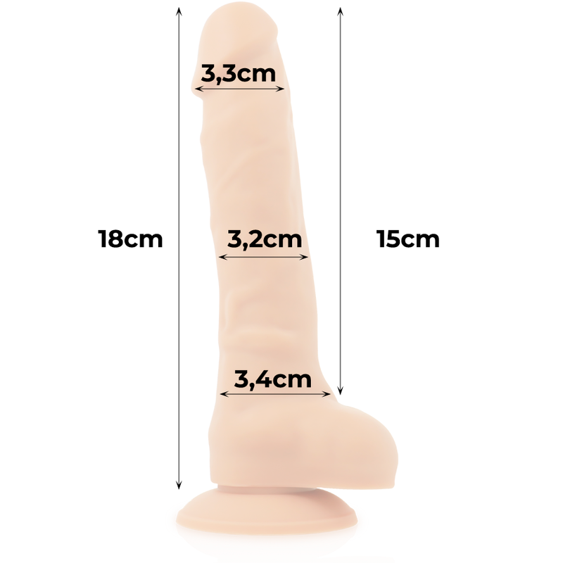 COCK MILLER - HARNAIS + COCKSIL ARTICULABLE DENSITÉ SILICONE 18 CM COCK MILLER