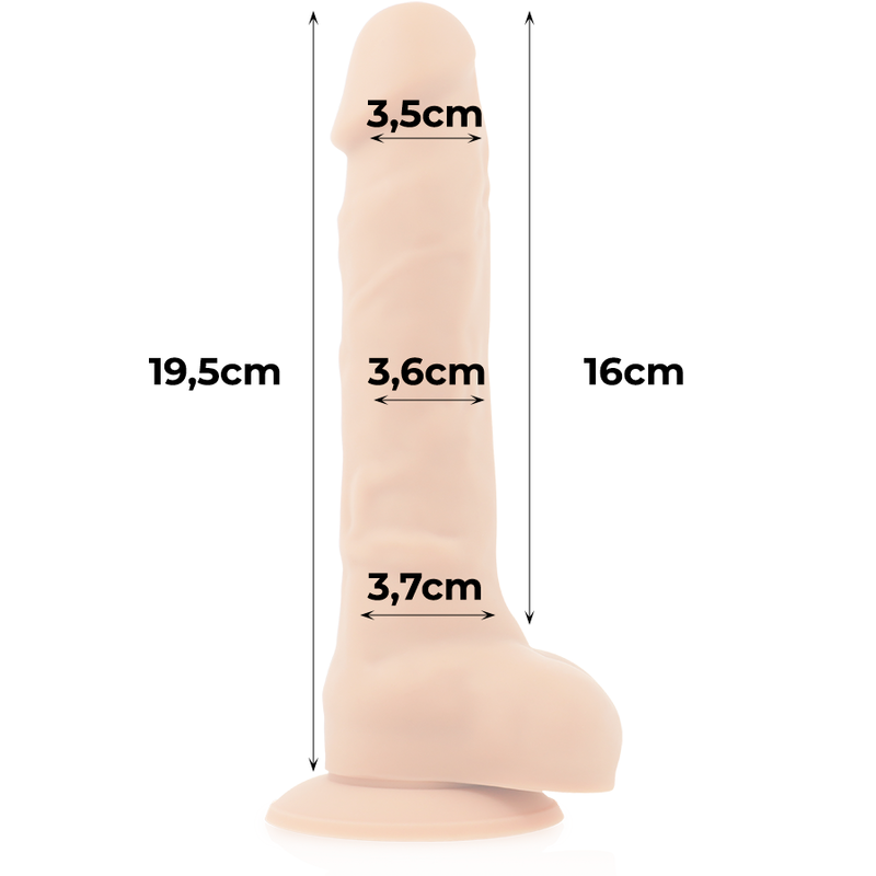 COCK MILLER - HARNAIS + COCKSIL ARTICULABLE DENSITÉ SILICONE 19,5 CM COCK MILLER