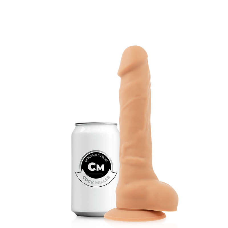 COCK MILLER - HARNAIS + COCKSIL ARTICULABLE DENSITÉ SILICONE 19,5 CM COCK MILLER