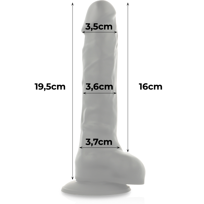 COCK MILLER - HARNAIS + SILICONE DENSITÉ ARTICULABLE COCKSIL NOIR 19,5 CM COCK MILLER