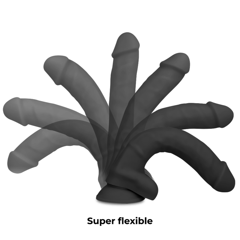COCK MILLER - HARNAIS + SILICONE DENSITÉ ARTICULABLE COCKSIL NOIR 19,5 CM COCK MILLER