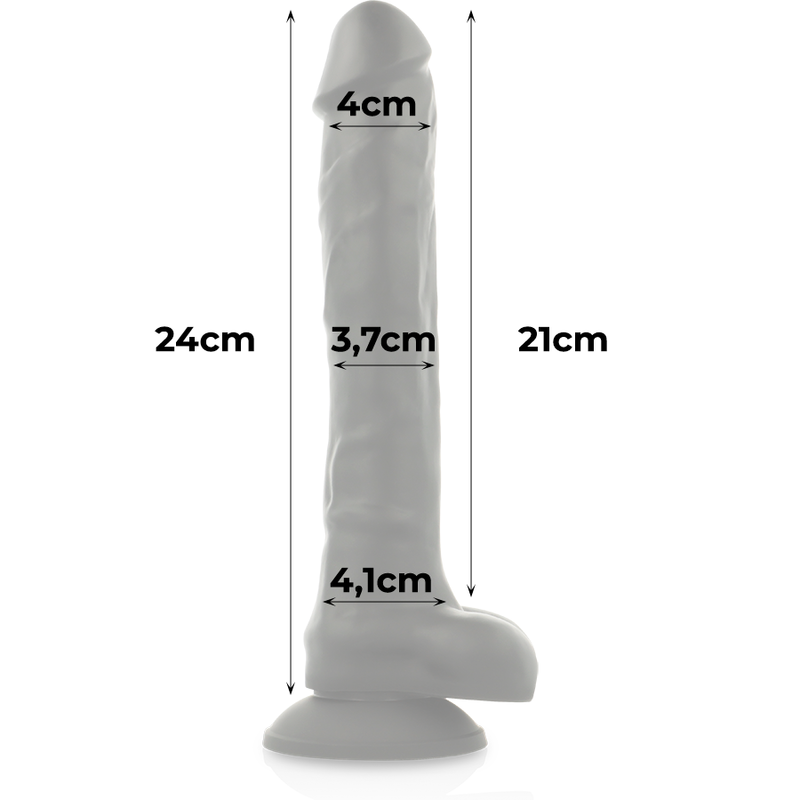 COCK MILLER - HARNAIS + SILICONE DENSITÉ ARTICULABLE COCKSIL NOIR 24 CM COCK MILLER