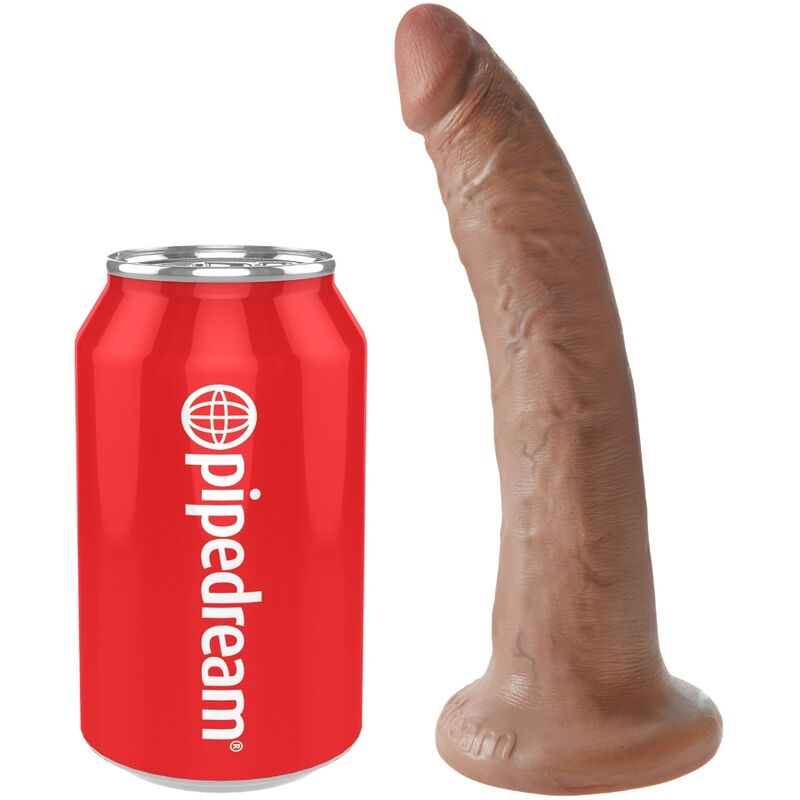 KING COCK - PÉNIS RÉALISTE 17.5 CM CARAMEL - Sensualia