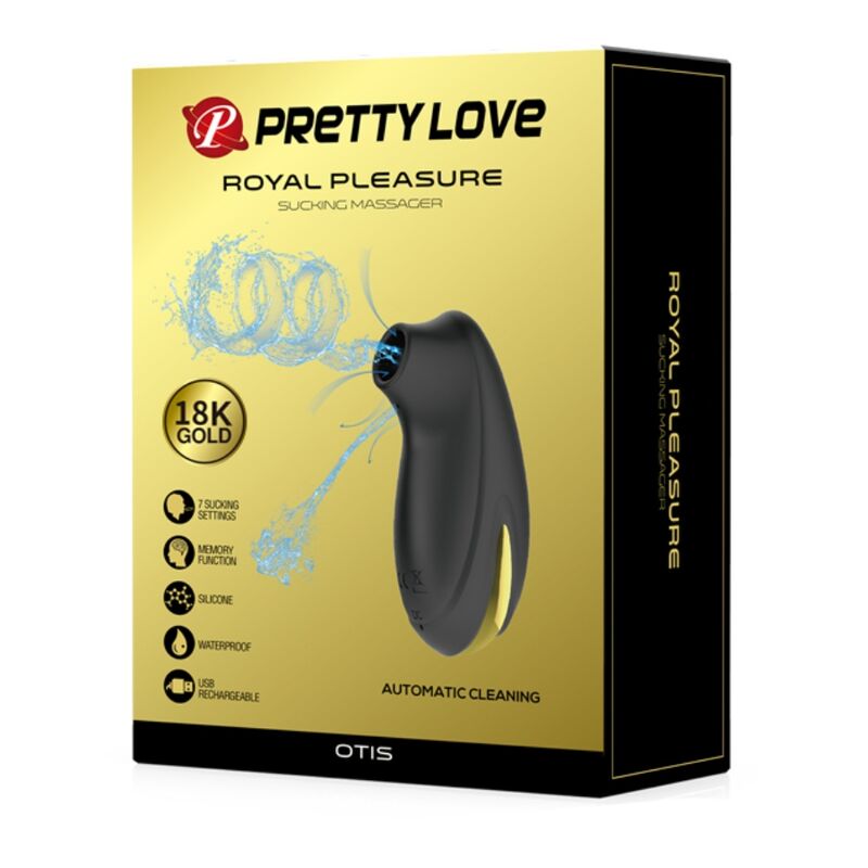 PRETTY LOVE - MASSEUR DASPIRATION DE LUXE RECHARGEABLE NOIR - Sensualia