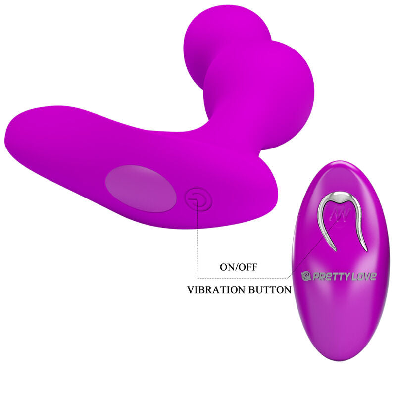 PRETTY LOVE - MASSAGER VIBRATEUR ANAL TERRANCE AVEC TÉLÉCOMMANDE - Sensualia