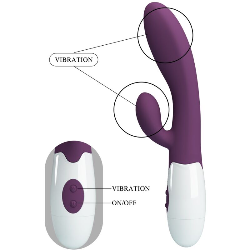 PRETTY LOVE - ALVIS VIBRATEUR RABBIT ET POINT G VIOLET - Sensualia