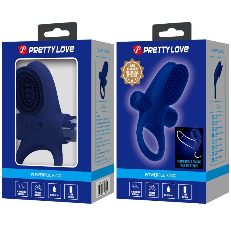 PRETTY LOVE - PALLE ANNEAU VIBRANT BLEU - Sensualia