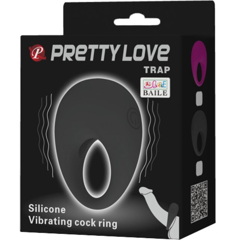 PRETTY LOVE - TRAP ANNEAU VIBRATEUR NOIR - Sensualia