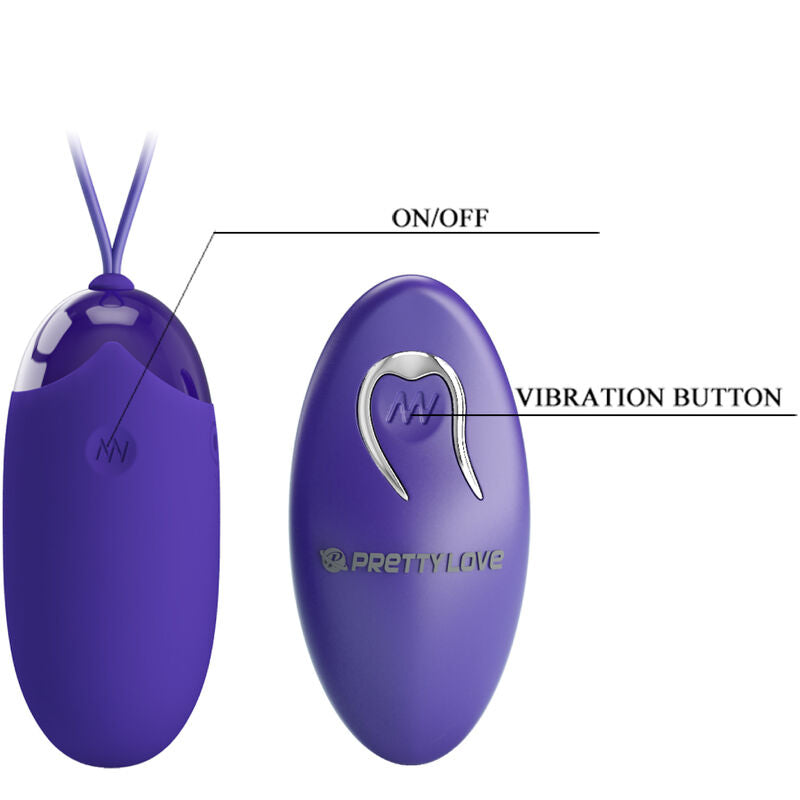 PRETTY LOVE - BERGER YOUTH OEUF VIBRANT TÉLÉCOMMANDÉ VIOLET - Sensualia