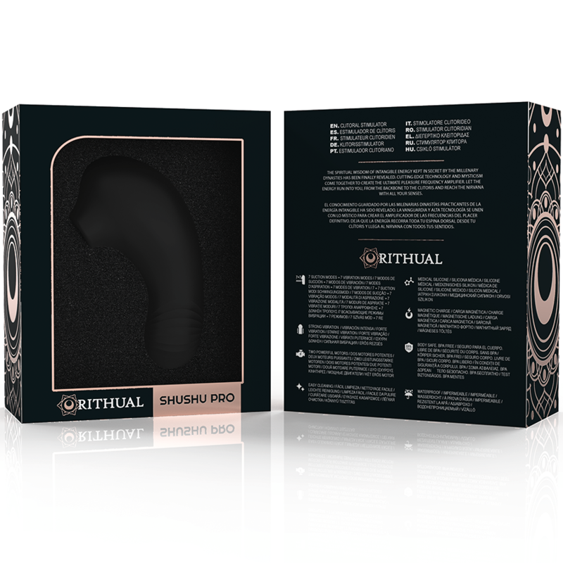 RITHUAL - STIMULATEUR DE CLITORIS DE POCHE SHUSHU PRO 2 MOTEURS JET PUISSANTS - Sensualia