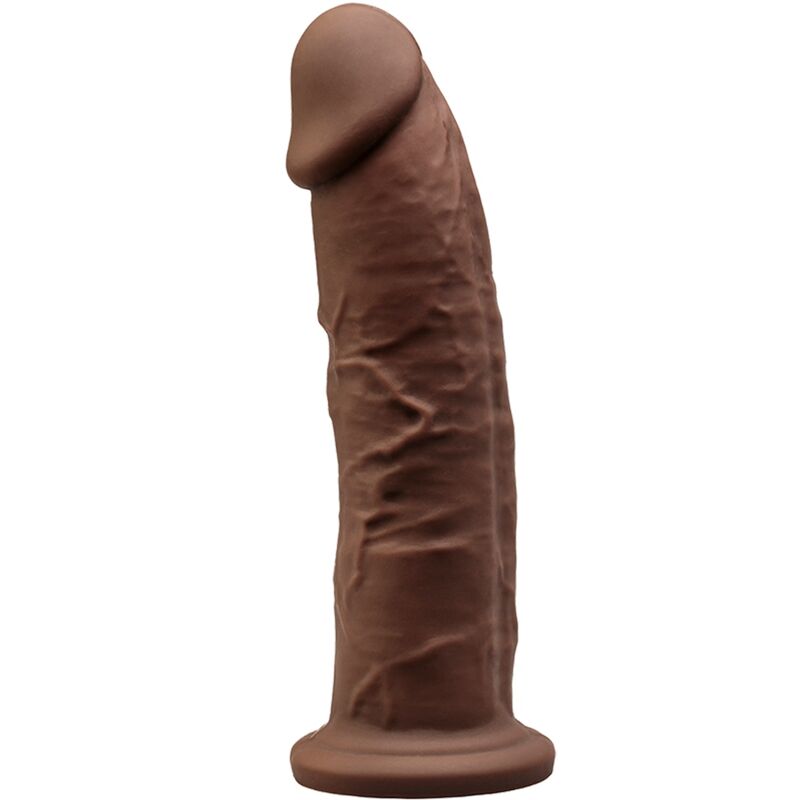 SILEXD - MODÈLE 2 PÉNIS RÉALISTE PREMIUM SILEXPAN SILICONE MARRON 19 CM - Sensualia