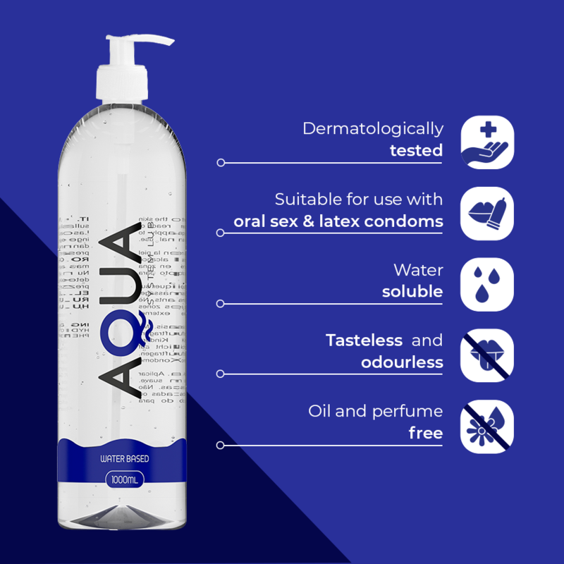 AQUA QUALITY - LUBRIFIANT À BASE D''EAU 1000 ML - Sensualia