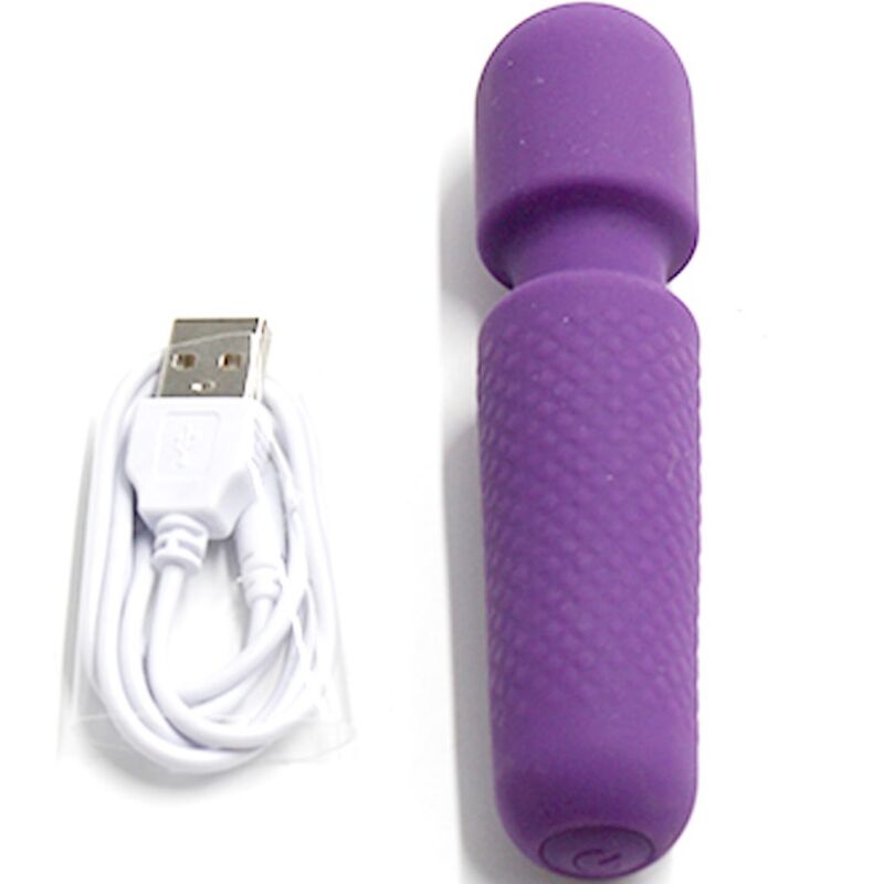 ARMONY - YOUR MAGIC MASSEUR & VIBRATEUR RECHARGEABLE 10 VIBRATIONS BAGUETTE DOTS VIOLET - Sensualia