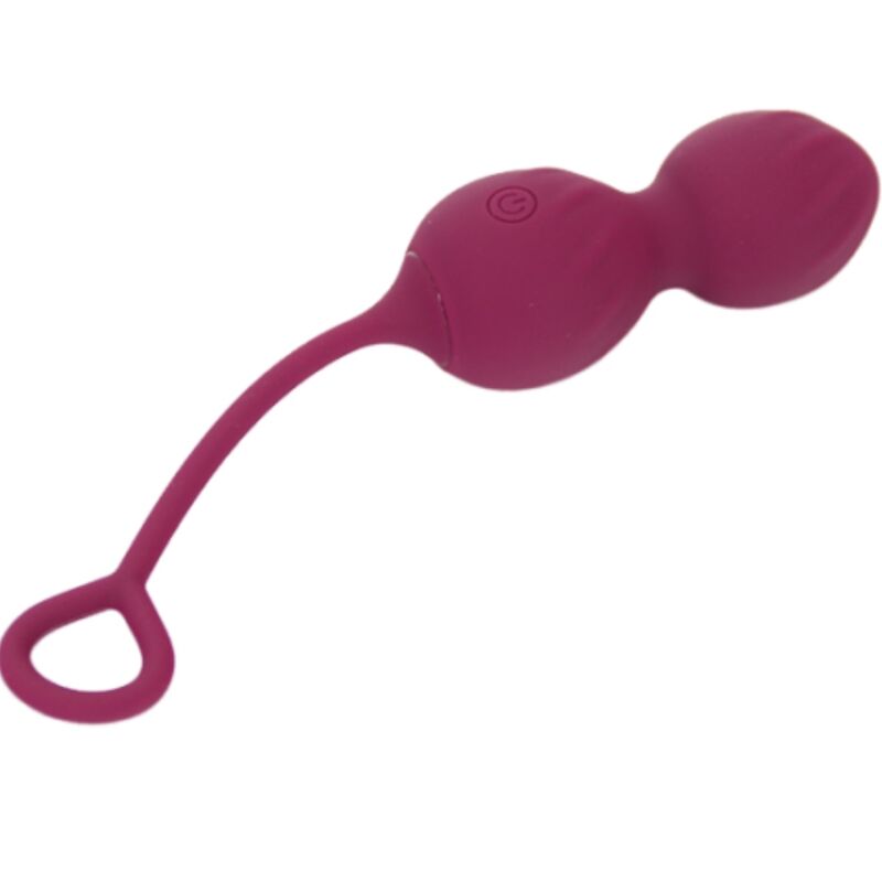 ARMONY - BLOSSOMS HALTÈRE VAGINALE VIBRATION TÉLÉCOMMANDE 10 VIBRATIONS ROUGE FONCÉ - Sensualia