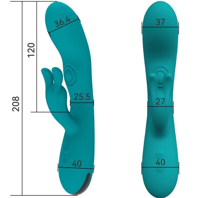 ARMONY - DANCING BUNNY VIBRATEUR RABBIT 10 VITESSES VERT - Sensualia