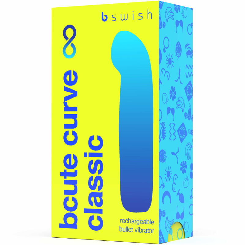 B SWISH - VIBRATEUR EN SILICONE RECHARGEABLE BCUTE CURVE INFINITE CLASSIC JAUNE - Sensualia