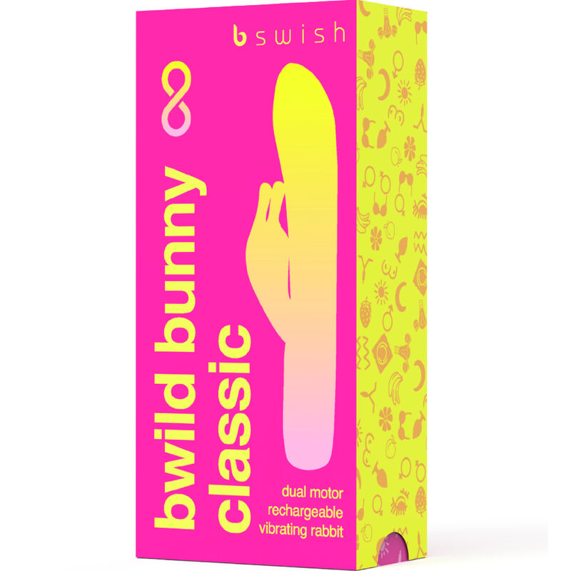 B SWISH - VIBRATEUR RECHARGEABLE CLASSIQUE BWILD BUNNY INFINITE SILICONE ROSE - Sensualia