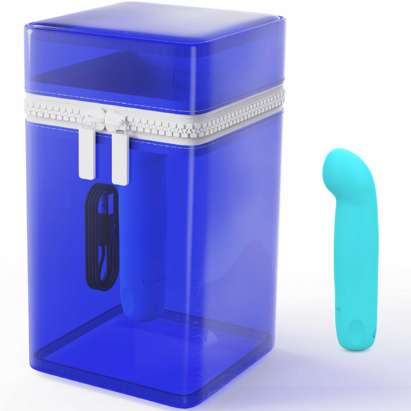 B SWISH - VIBRATEUR RECHARGEABLE EN SILICONE BLEU BCUTE CURVE INFINITE CLASSIC ÉDITION LIMITÉE - Sensualia