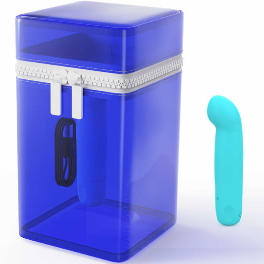 B SWISH - VIBRATEUR RECHARGEABLE EN SILICONE BLEU BCUTE CURVE INFINITE CLASSIC ÉDITION LIMITÉE - Sensualia