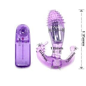 BAILE - STIMULATEUR VAGINAL ET ANAL LILAS AVEC VIBRATION - Sensualia