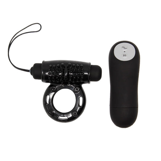 BAILE - ANNEAU DE TÉLÉCOMMANDE NOIR 20V - Sensualia