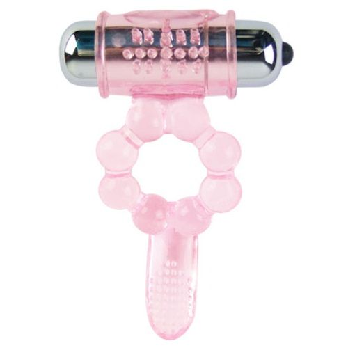 BAILE - ANNEAU SILICONE 10 RYTHMES DE LANGUE AVEC VIBRATION ROSE - Sensualia