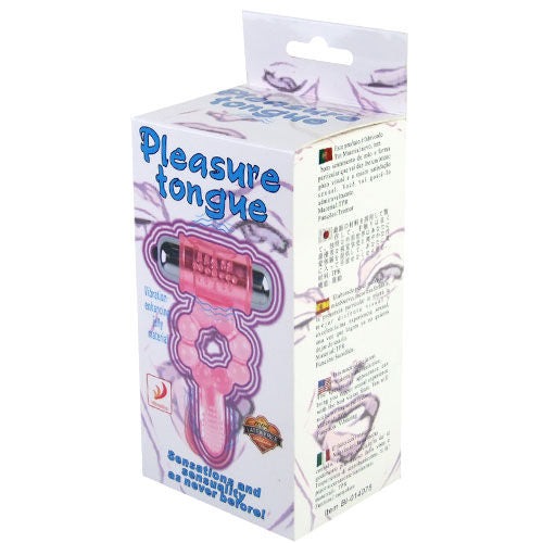 BAILE - ANNEAU SILICONE 10 RYTHMES DE LANGUE AVEC VIBRATION ROSE - Sensualia