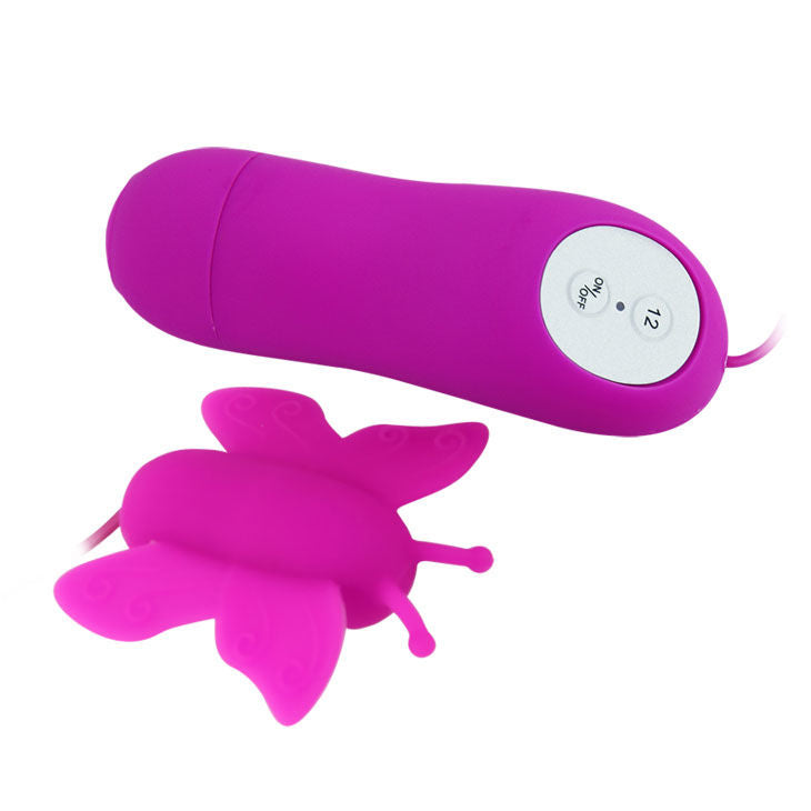 BAILE - LOVE EGGS STIMULATEUR DE CLITORIS PAPILLON 12 VITESSES TÉLÉCOMMANDE LILAS - Sensualia