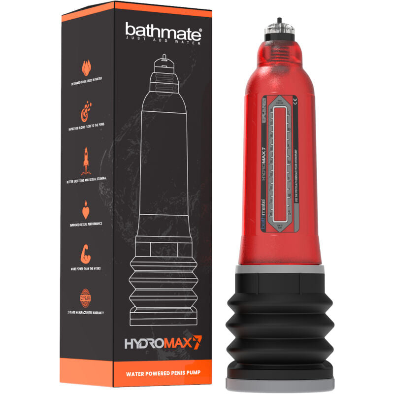 BATHMATE - HYDROMAX 7 AUGMENTATION DE PÉNIS ROUGE - Sensualia