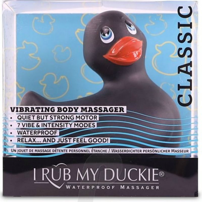 BIG TEASE TOYS - JE FRAPPE MON DUCKIE CLASSIC VIBRATING DUCK NOIR - Sensualia