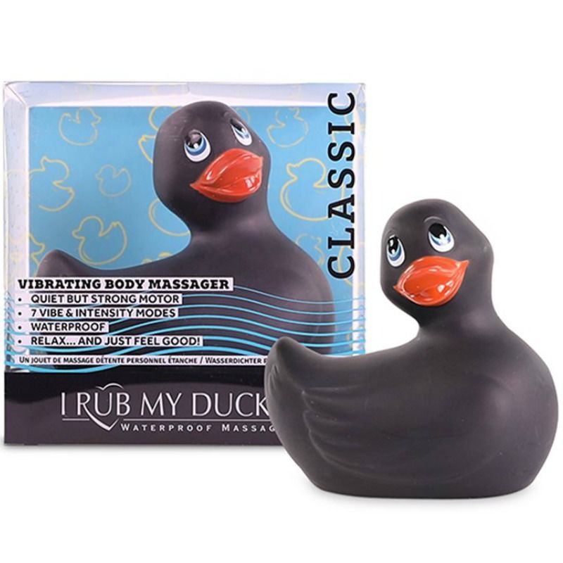 BIG TEASE TOYS - JE FRAPPE MON DUCKIE CLASSIC VIBRATING DUCK NOIR - Sensualia