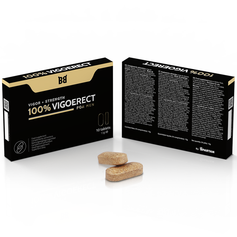 BLACK BULL - 100% VIGOERECT VIGEUR + FORCE POUR HOMME 10 COMPRIMES - Sensualia
