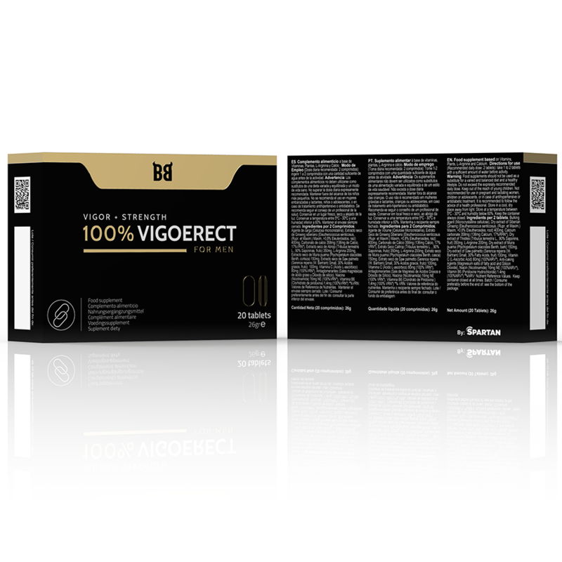 BLACK BULL - 100% VIGOERECT VIGEUR + FORCE POUR HOMME 20 COMPRIMES - Sensualia