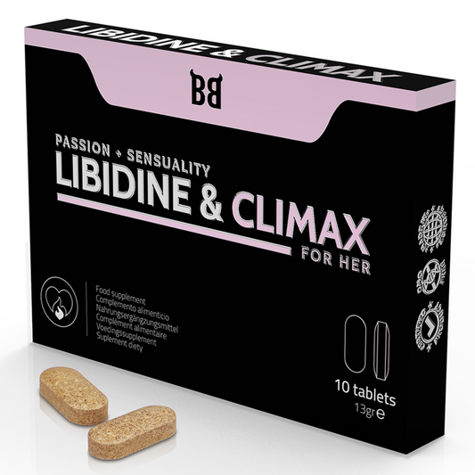BLACK BULL - AUGMENTATION DE LIBIDINE ET CLIMAX L BIDO POUR FEMMES 10 GÉLULES - Sensualia