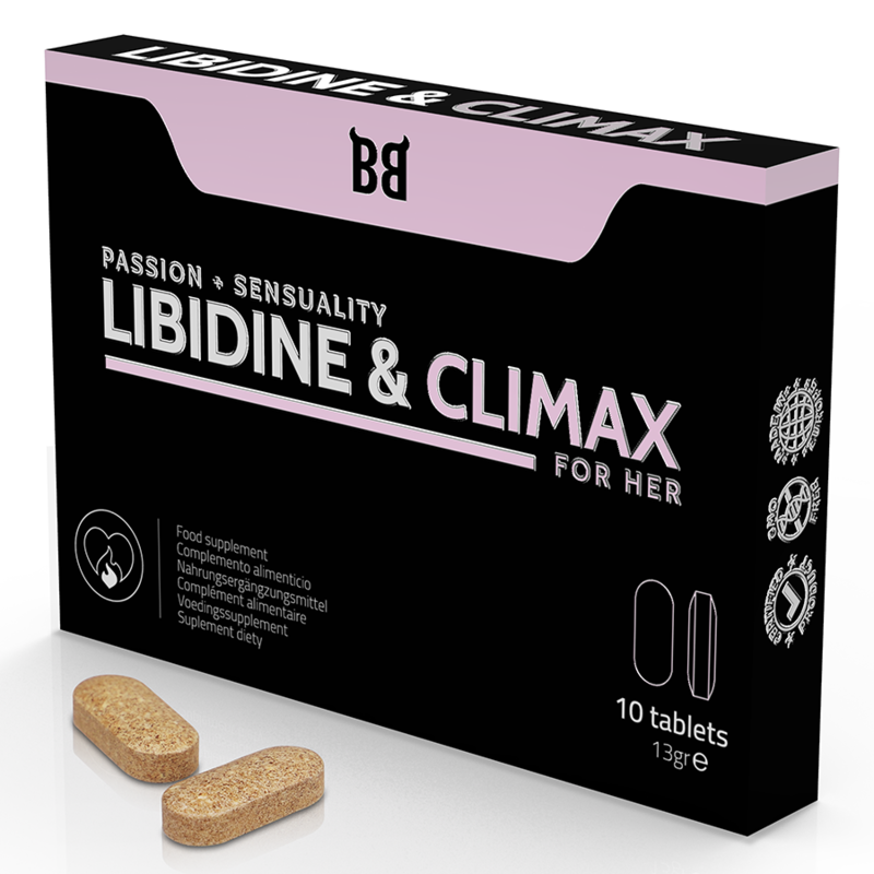 BLACK BULL - AUGMENTATION DE LIBIDINE ET CLIMAX L BIDO POUR FEMMES 10 GÉLULES - Sensualia