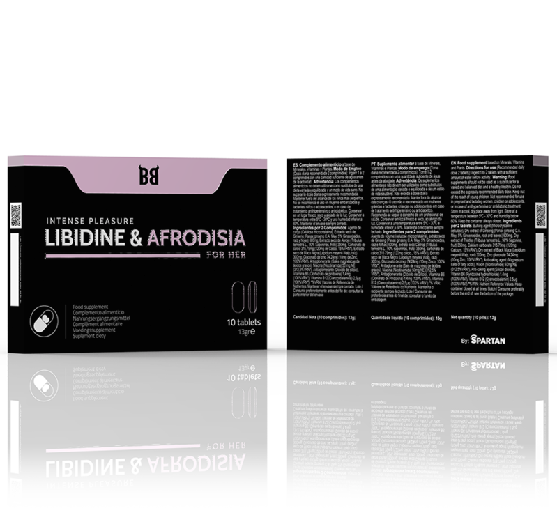 BLACK BULL - LIBIDINE & AFRODISIA PLAISIR INTENSE POUR ELLE 10 COMPRIMES - Sensualia