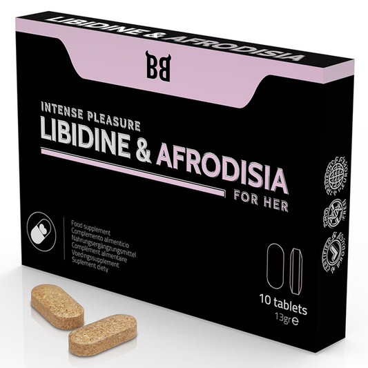 BLACK BULL - LIBIDINE & AFRODISIA PLAISIR INTENSE POUR ELLE 10 COMPRIMES - Sensualia